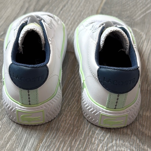 Lacoste White and Green Sneakers Classic Style Size US4.5 - Picture 7 of 7